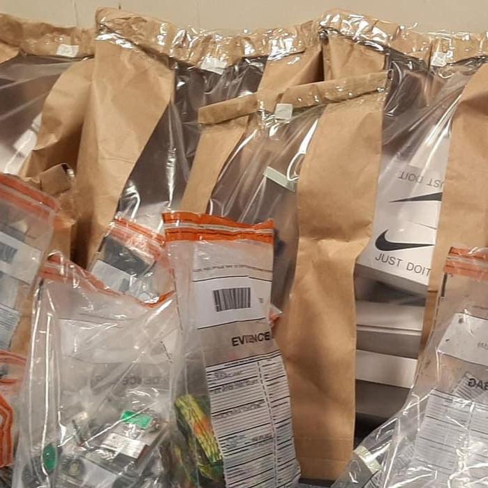 Police Seized Goods In Evidence Bags - Box of 5 Items