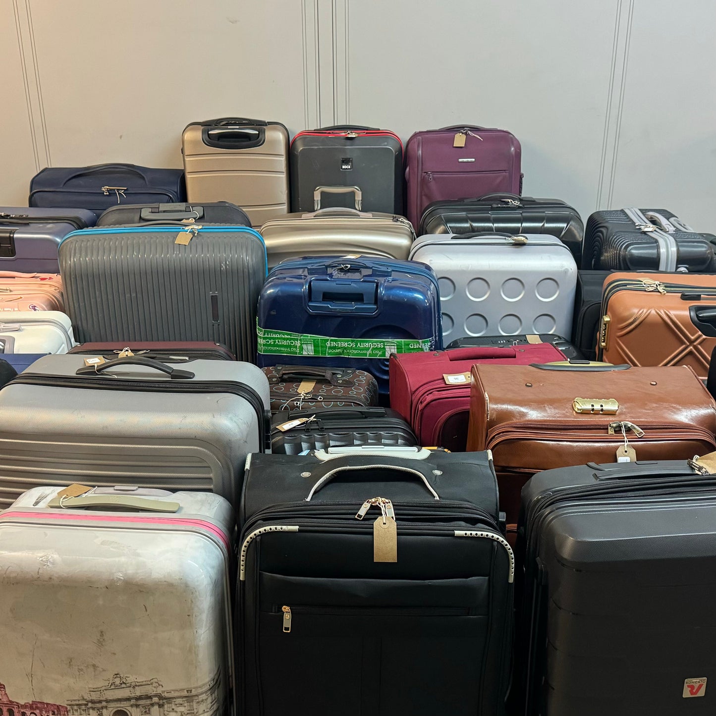 Recovered Full Airport Luggage Cases From Heathrow Airport